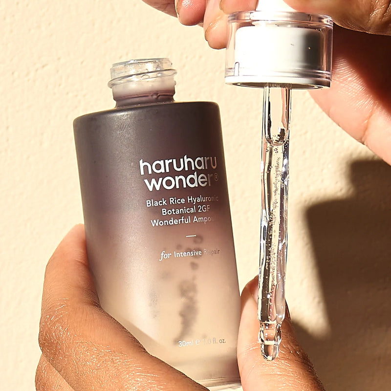 haruharu wonder Black Rice Botanical 2GF Ampoule 1 fl.oz / 30ml | Facial Serum, EGF Serum, Anti-Aging Serum, Wrinkle Care