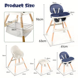 Baby High Chair Modern Portable Youngsters High Chair With Dining Table, Adjustable Height Detachable Double Tray, Easy To Clean, Multifunctional HighChair Feeding, Child Feeding Seat For Baby Boys Girls, Idea For Halloween C