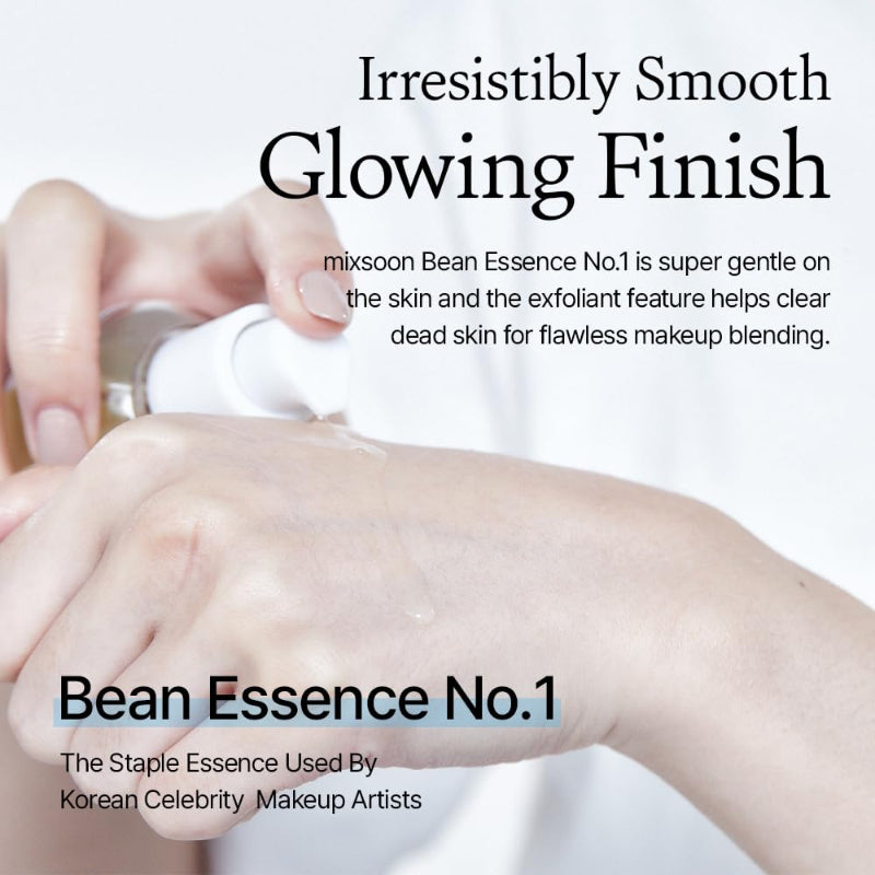 mixsoon Bean Essence Exfoliating Hydrating Korean Skin Care Glass skin Hyaluronic Acid Serum 1.69 Fl Oz