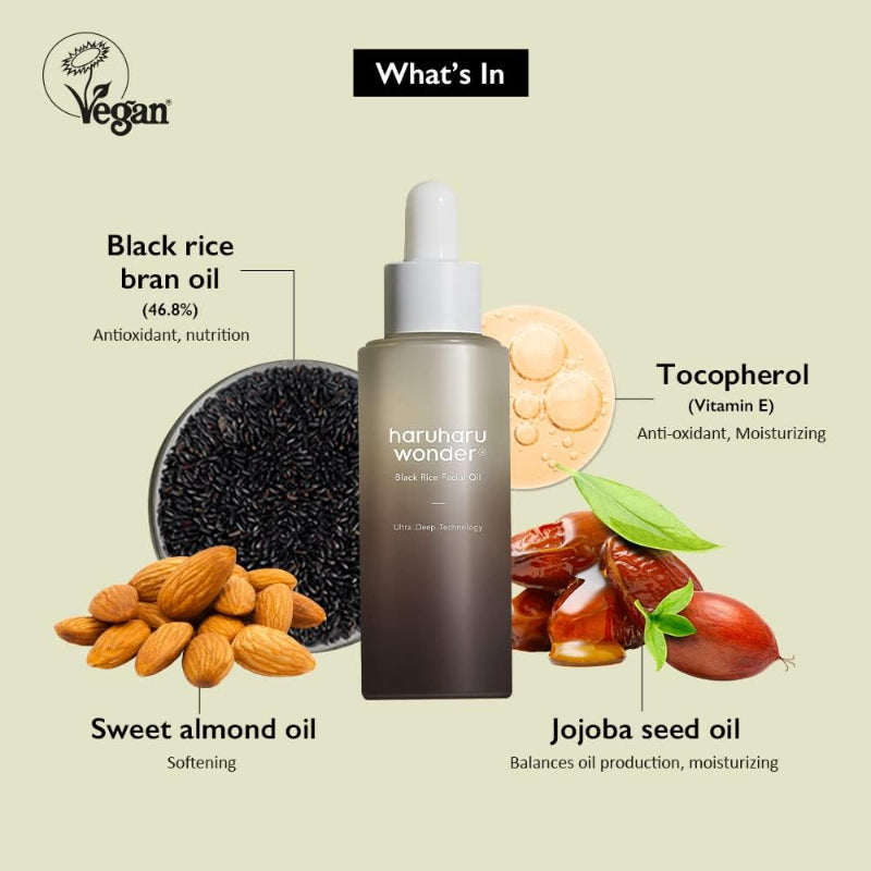 haruharu wonder Black Rice Facial Oil