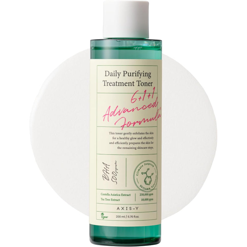 AXIS-Y Purifying Treatment Toner with Salicylic Acid & Centella Asiatica - Pore Minimizer, Oil Control & Blemish Treatment Face Exfoliator