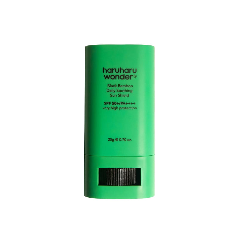 haruharu wonder Black Bamboo Daily Soothing Sun Shield – Lightweight SPF 50+ PA++++ Sunscreen with Calming Botanicals for Sensitive & Oily Skin