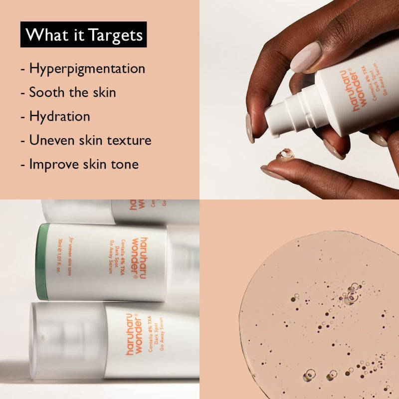 haruharu wonder Centella 4% TXA Dark Spot Serum – Hyperpigmentation Correcting Serum with Tranexamic Acid & Cica for Even-Toned, Radiant Skin