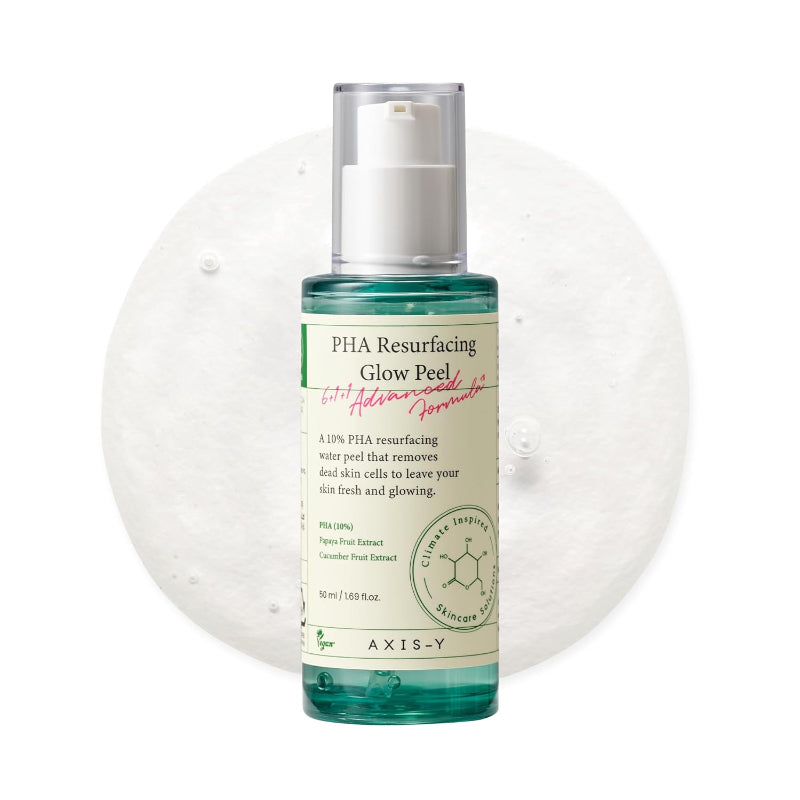 AXIS - Y PHA Resurfacing Glow Peel – Gentle Exfoliating Liquid with Polyhydroxy Acids for Radiant, Smooth Skin