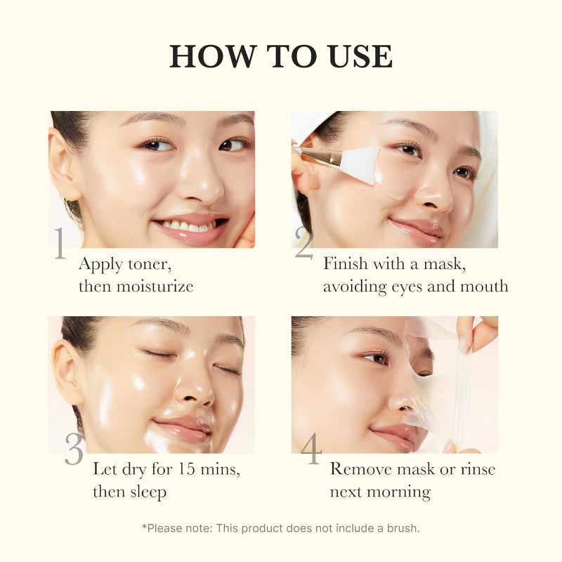 Kojic Acid Turmeric Overnight Wrapping Peel Off Mask – Brightens & Defends Against Skin Stress for a Clear, Glowing Complexion