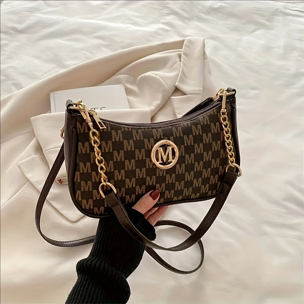 Retro Style Crossbody Bag Adjustable Shoulder Strap Zipper Closure Nylon Lining Foldable Design Women's Safety Wallet