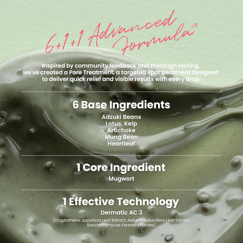 AXIS - Y Mugwort Pore Clarifying Wash Off Mask – Deep Cleansing Clay Mask with Mugwort for Sensitive & Acne-Prone Skin
