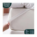 Microfiber Mattress Topper 4 Inch/10cm Heavy Fill Super Soft and Fluffy Single Double King Box Stitched Mattress Topper Extra Thick