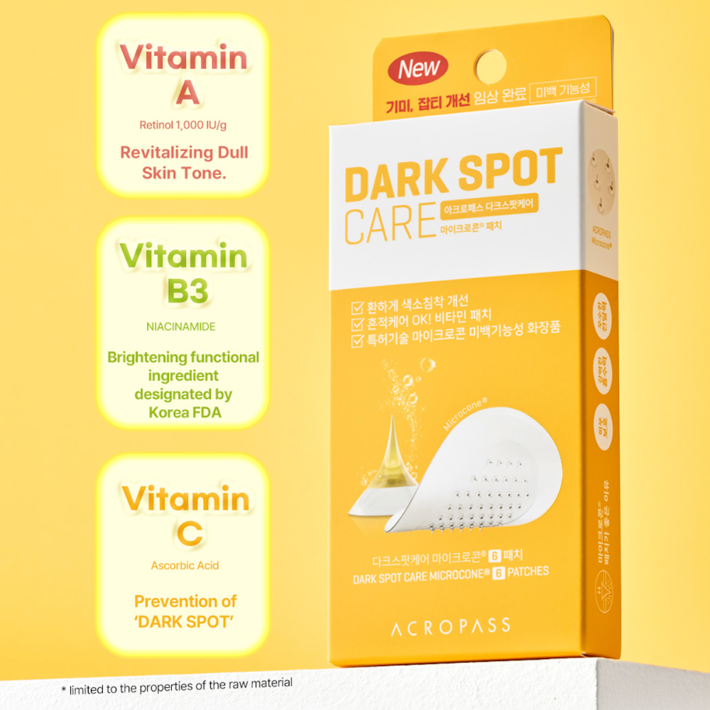 Acropass Spot Care, Dark Spot Eraser Microneedle Patches - 6 Pack