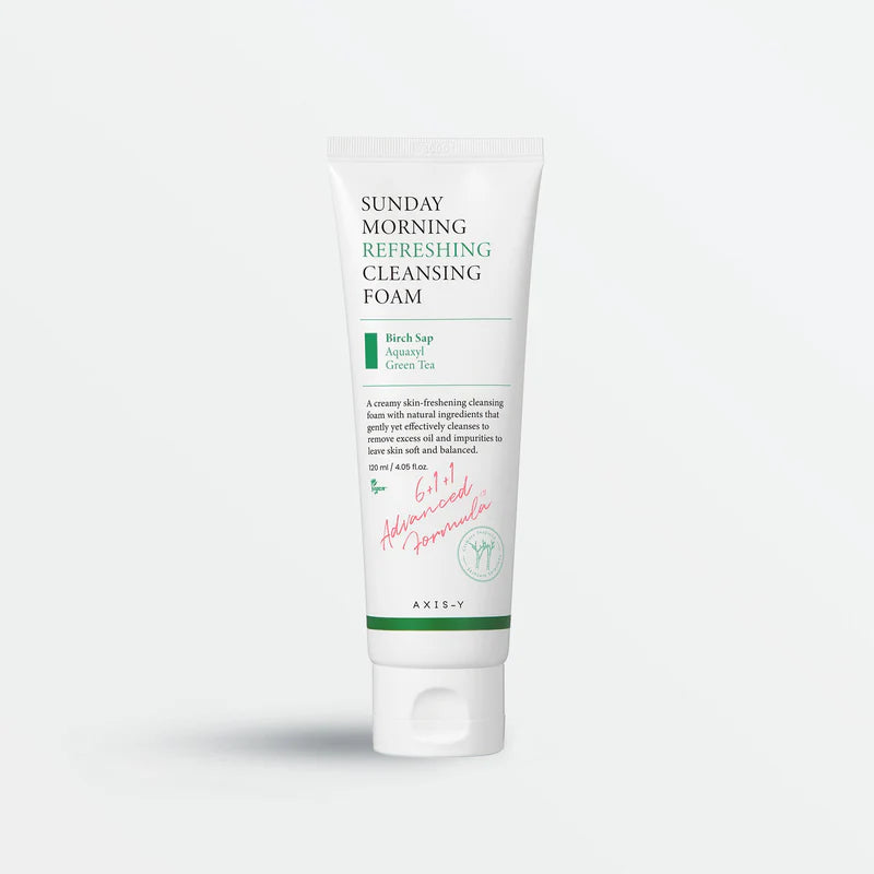AXIS - Y Sunday Morning Refreshing Cleansing Foam – Gentle Daily Face Wash for Sensitive Skin with Low pH Formula