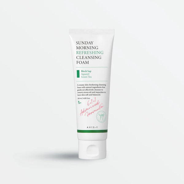 AXIS - Y Sunday Morning Refreshing Cleansing Foam – Gentle Daily Face Wash for Sensitive Skin with Low pH Formula