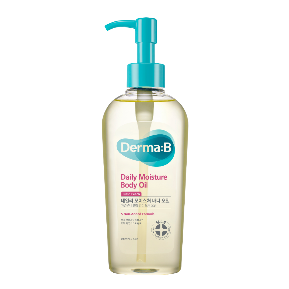 Derma:B Daily Moisture Body Oil - Fresh Peach (200ml)