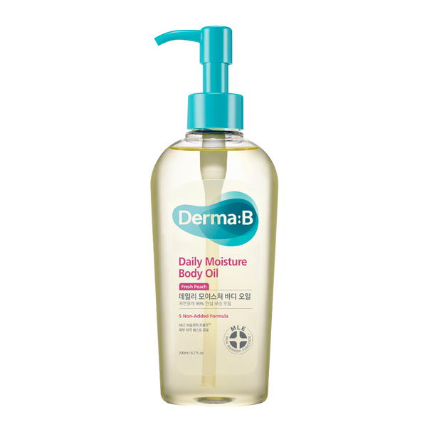 Derma:B Daily Moisture Body Oil - Fresh Peach (200ml)