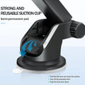 Long Arm Suction Cup Car Phone Mount Telescopic Stand