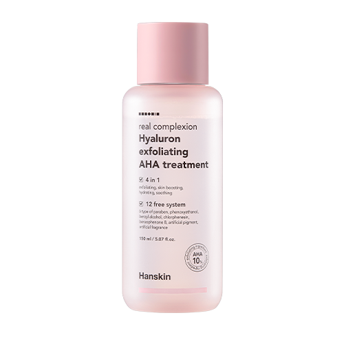 Hanskin Real Complexion Hyaluron Exfoliating AHA Treatment (150ml)
