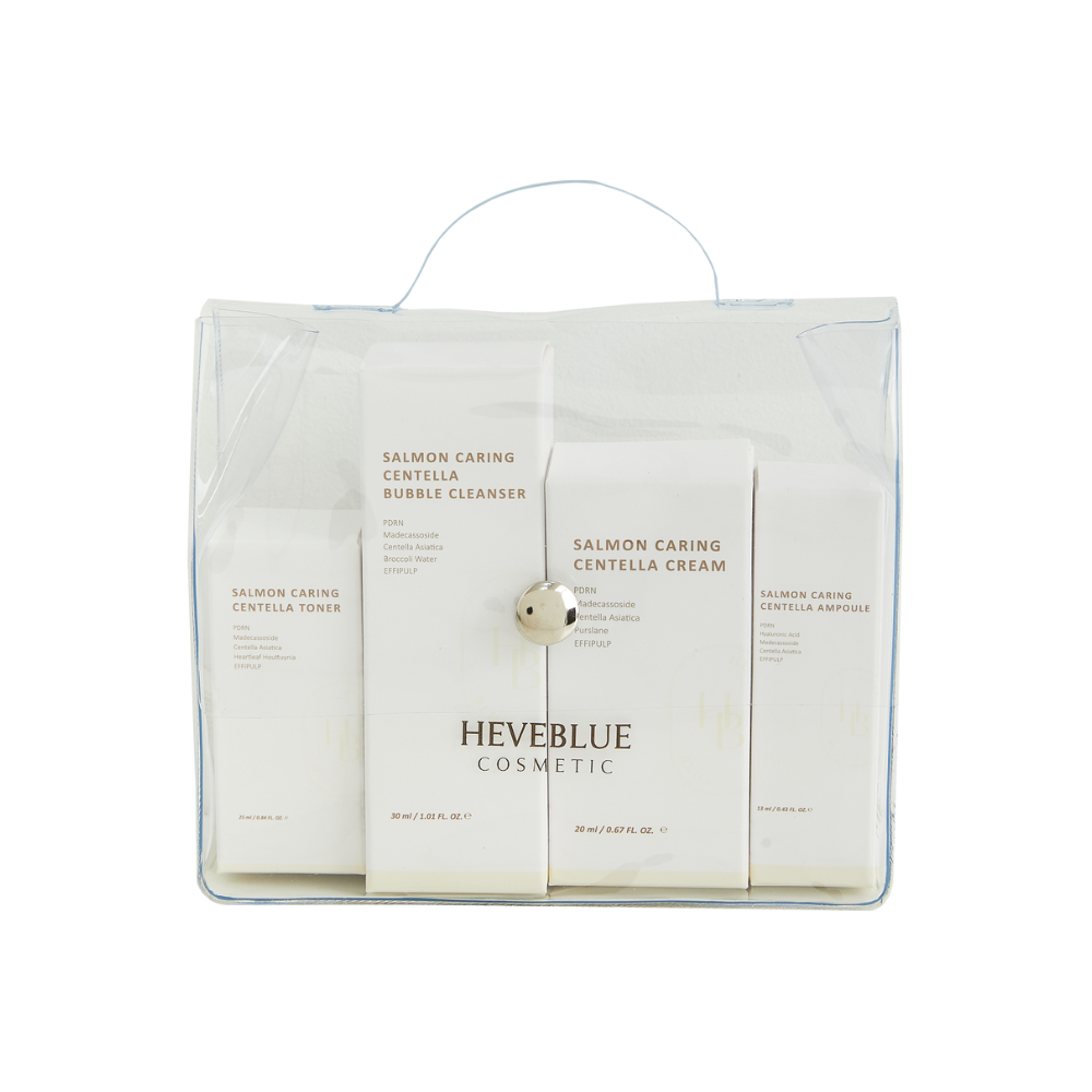 Heveblue Salmon Caring Centella Special Travel Kit (4pcs)