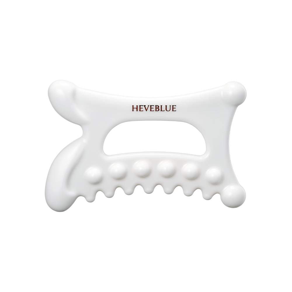 Heveblue Natural White Clay Relaxing Homecare Gua Sha (1pc)