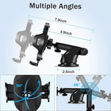 Long Arm Suction Cup Car Phone Mount Telescopic Stand