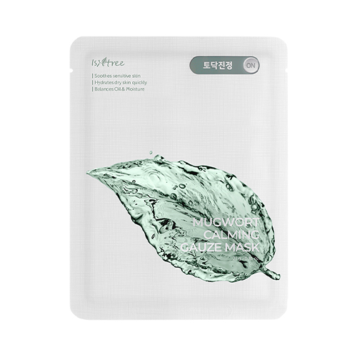 Isntree Mugwort Calming Gauze Mask - 1pc