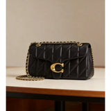 Women's Diamond Quilted Chain Crossbody Bag Square Shoulder Flap Purse