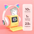 RGB Flash Cat Ear Foldable Wireless Stereo Headphones