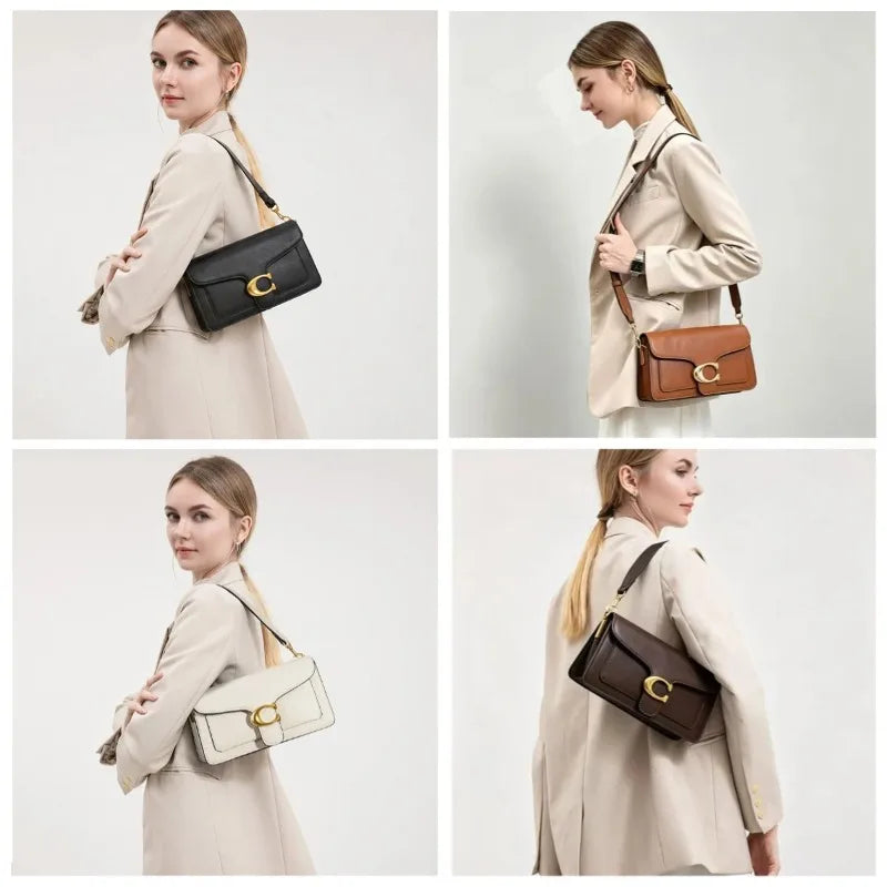 Women's Solid Color Small Square Shoulder Purse Handbag