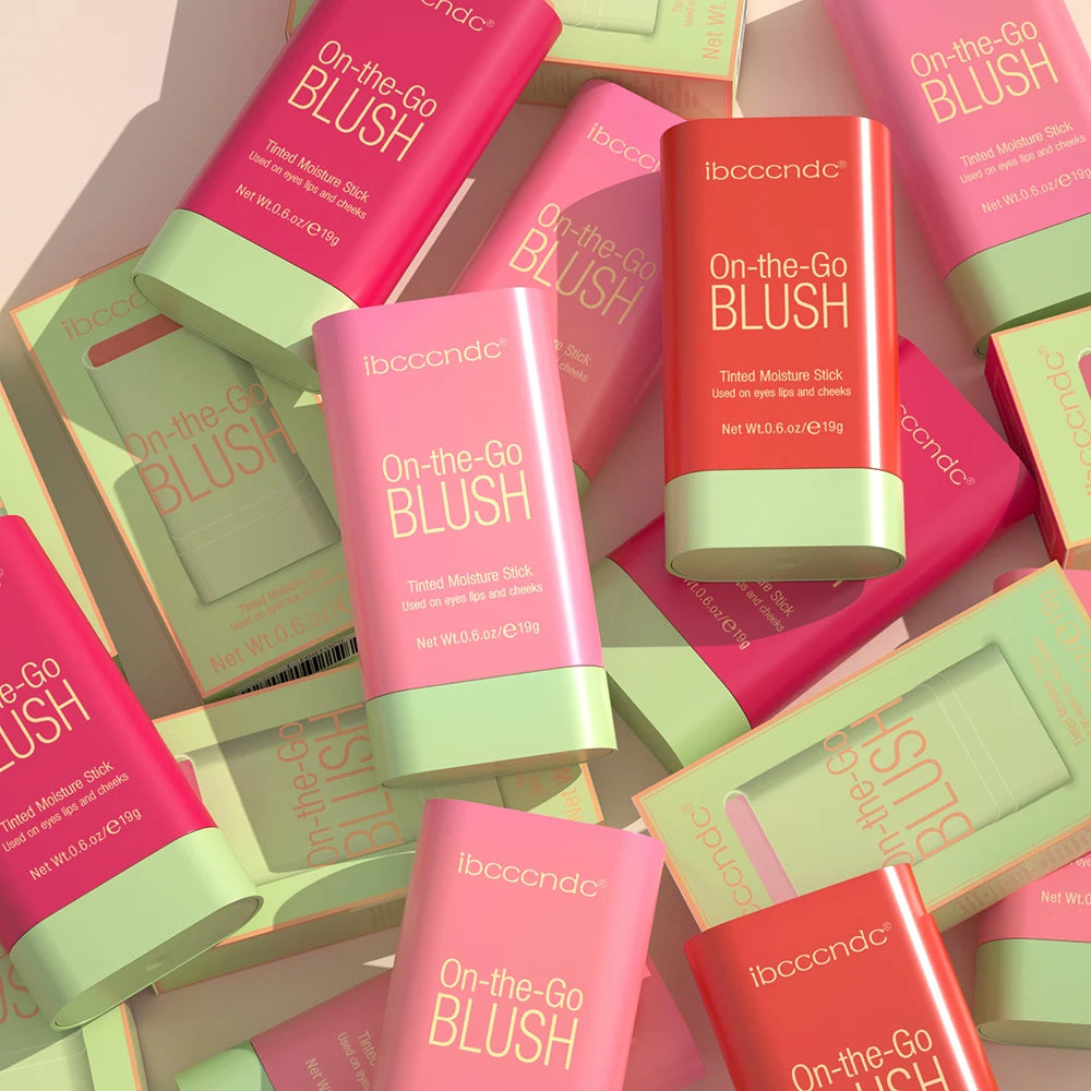 Multi-Use Cream Blush Stick Moisturizing Tinted Blusher 19g