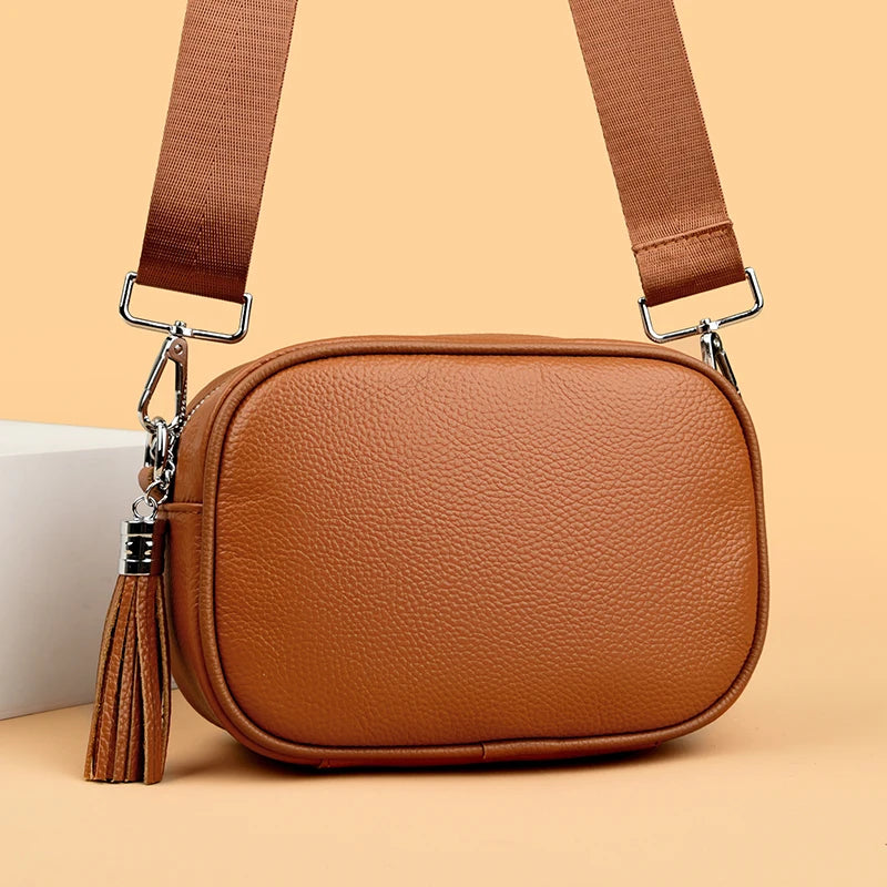 Women's Genuine Cow Leather Shoulder Crossbody Bag