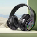 RGB Lighting Foldable Over-Ear Stereo Bluetooth Headphones B39