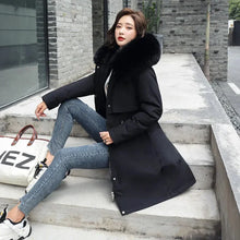 Winter Jacket 2024 New Women Parka Clothes Long Coat Wool Liner Hooded Jacket Fur Collar Thick Warm Snow Wear Fashion Parka