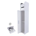 Bathroom Floor Storage Cabinet with Doors and Shelves