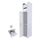 Bathroom Floor Storage Cabinet with Doors and Shelves