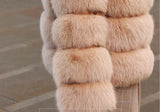 Winter women's Jacket Real Fox fur coat Stand Collar high street Coat real Fox Fur jackets women's coats in promotion WGLUVF FUR