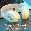 RGB Lighting Foldable Over-Ear Stereo Bluetooth Headphones B39