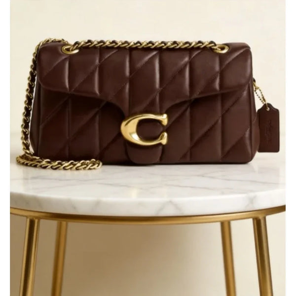 Women's Diamond Quilted Chain Crossbody Bag Square Shoulder Flap Purse