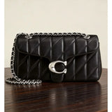 Women's Diamond Quilted Chain Crossbody Bag Square Shoulder Flap Purse