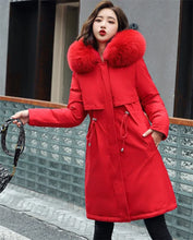 Winter Jacket 2024 New Women Parka Clothes Long Coat Wool Liner Hooded Jacket Fur Collar Thick Warm Snow Wear Fashion Parka