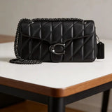 Women's Diamond Quilted Chain Crossbody Bag Square Shoulder Flap Purse