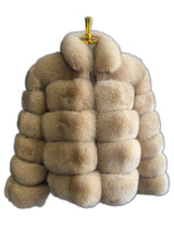 Winter women's Jacket Real Fox fur coat Stand Collar high street Coat real Fox Fur jackets women's coats in promotion WGLUVF FUR