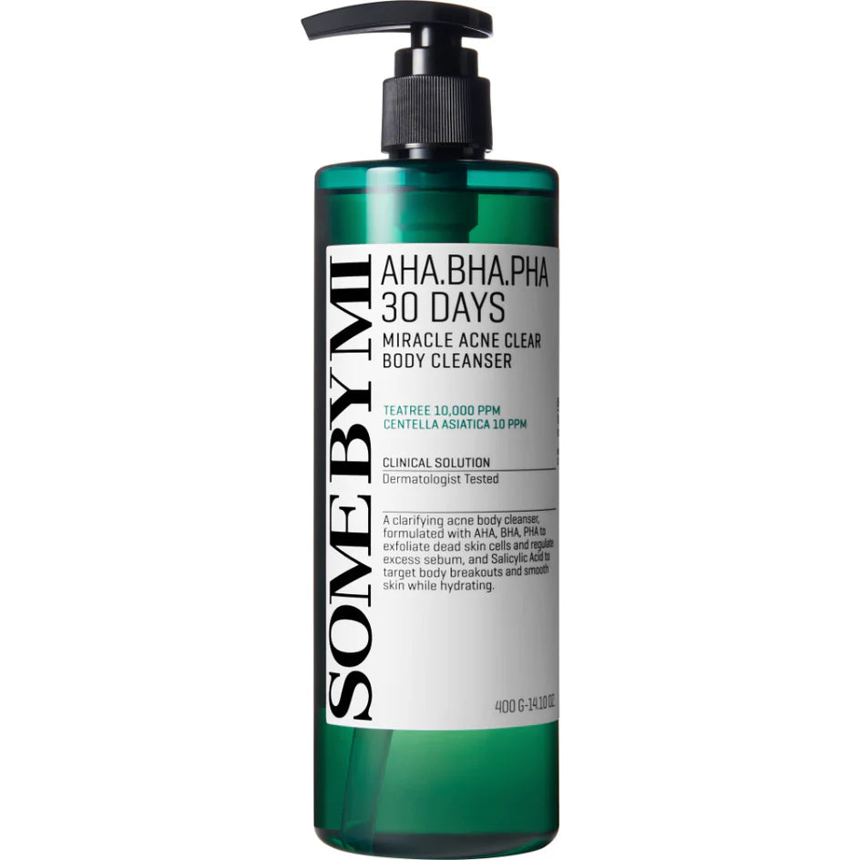 SOME BY MI AHA BHA PHA 30‑Day Miracle Acne Clear Body Cleanser – Triple‑Acid Exfoliating Body Wash