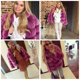 Winter women's Jacket Real Fox fur coat Stand Collar high street Coat real Fox Fur jackets women's coats in promotion WGLUVF FUR