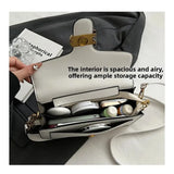 Women's Solid Color Small Square Shoulder Purse Handbag