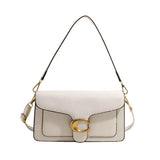 Women's Solid Color Small Square Shoulder Purse Handbag