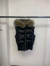 Slim Fit Women's Autumn and Winter Title Seamed Cotton Jacket Faux Fur Collar Long Sleeve Jacket Detachable 2025 New Jacket