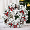 32cm Handmade Christmas Wreath with Cherry and Pinecone