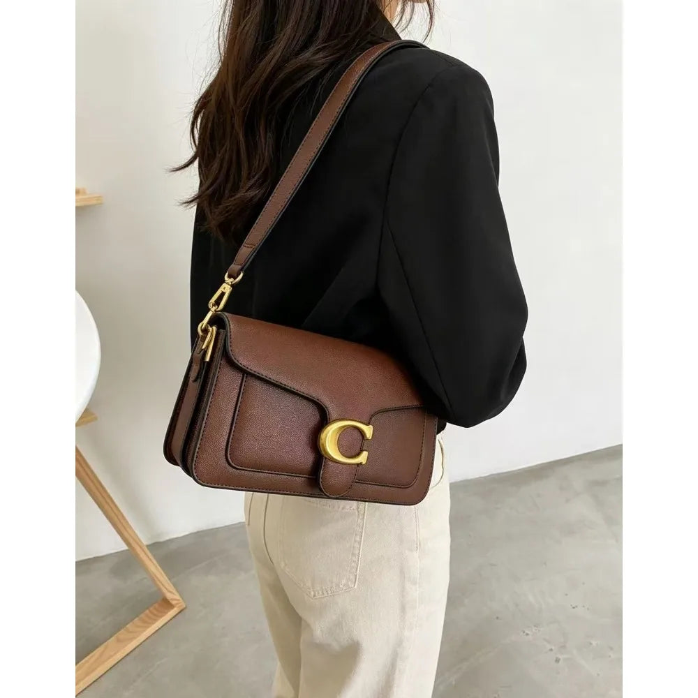 Women's Solid Color Small Square Crossbody Bag Multifunctional Shoulder Purse