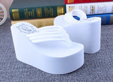 Bohemian Women's Thong Slippers 11cm Thick Heel Anti-Slip Summer Beach Sandals Fashionable Korean Style Flat Footwear