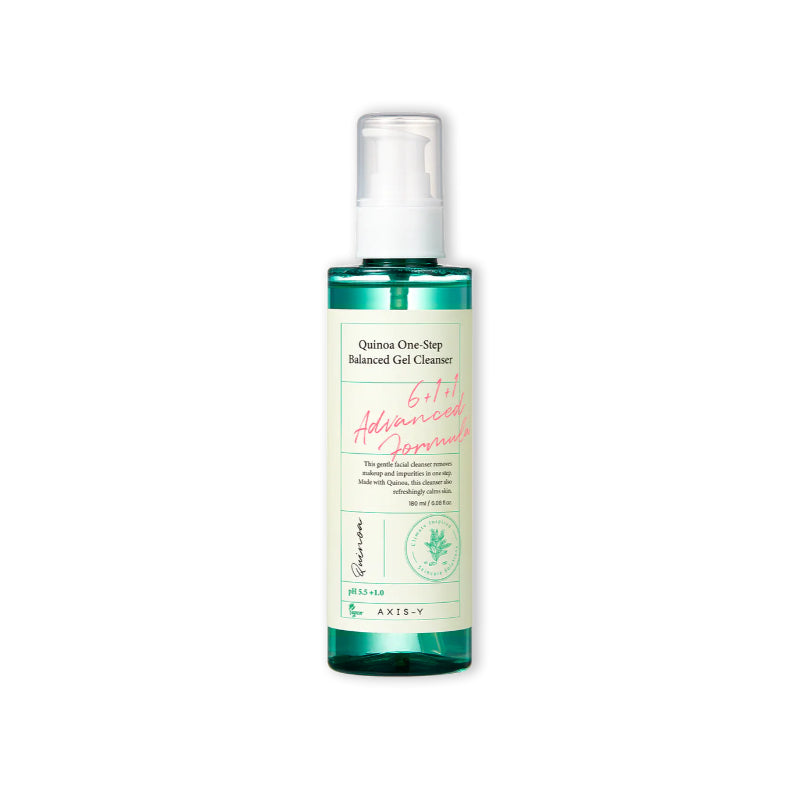 AXIS - Y Quinoa One Step Balanced Gel Cleanser – pH-Balanced Face Wash with Quinoa for Sensitive & Combination Skin