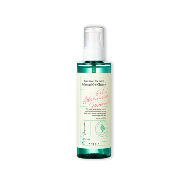 AXIS - Y Quinoa One Step Balanced Gel Cleanser – pH-Balanced Face Wash with Quinoa for Sensitive & Combination Skin