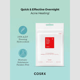 COSRX Acne Pimple Master Patch  Hydrocolloid Spot Treatment for Overnight Use  Blemish Cover Stickers for Whiteheads & Pimples